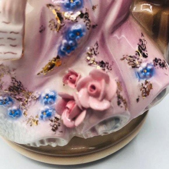 Vintage Josef Originals Porcelain Lady Music Box - Picture 6 of 7